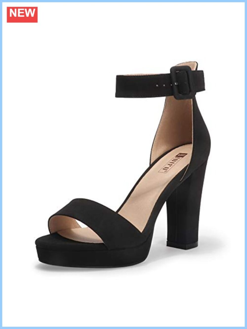 Chunky Platform High Heels Open Toe Ankle Strap